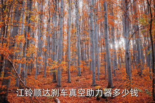 江铃顺达刹车真空助力器多少钱