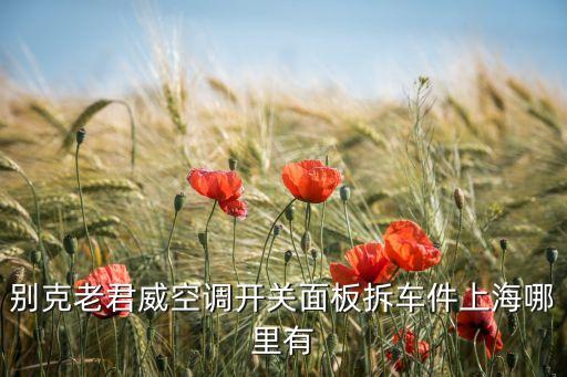 别克老君威空调开关面板拆车件上海哪里有