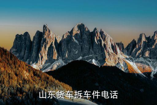 山东汽车配件拆车件，山东货车拆车件电话