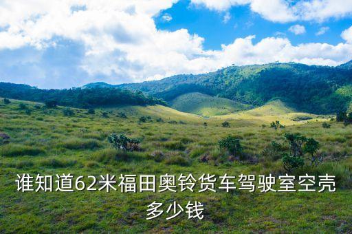 谁知道62米福田奥铃货车驾驶室空壳多少钱
