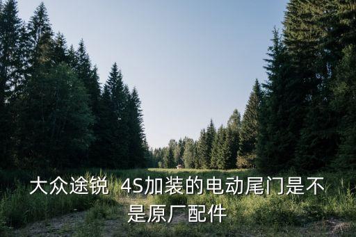 大众途锐  4S加装的电动尾门是不是原厂配件