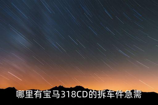 广州陈田宝马拆车件，哪里有宝马318CD的拆车件急需
