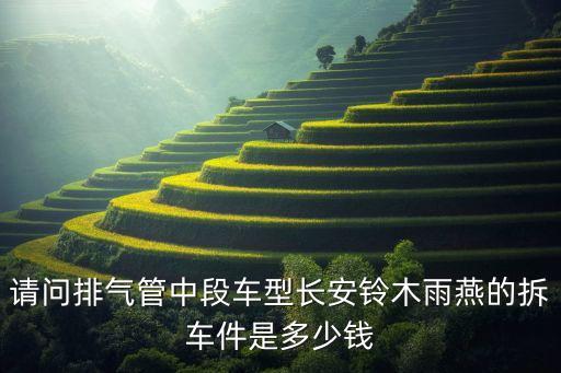 请问排气管中段车型长安铃木雨燕的拆车件是多少钱