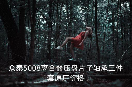 众泰5008离合器压盘片子轴承三件套原厂价格