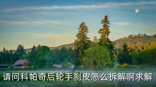 请问科帕奇后轮手刹皮怎么拆解啊求解