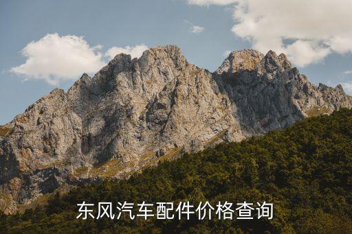 东风汽车配件价格查询