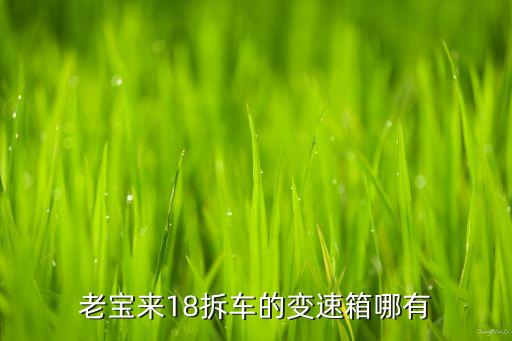 老宝来18拆车的变速箱哪有