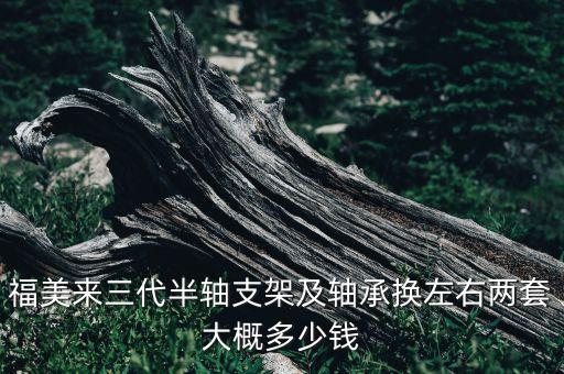 福美来三代半轴支架及轴承换左右两套大概多少钱