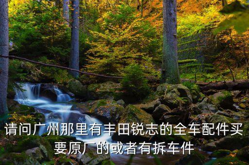 请问广州那里有丰田锐志的全车配件买要原厂的或者有拆车件