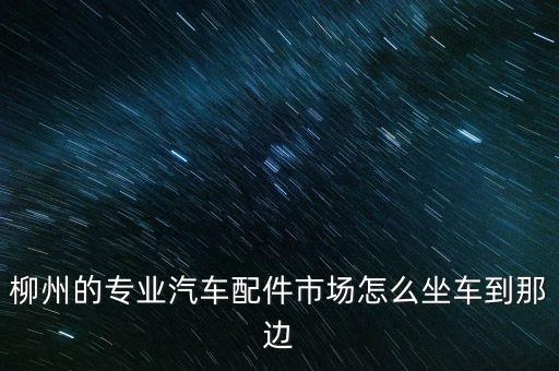 柳州的专业汽车配件市场怎么坐车到那边