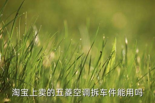 淘宝上卖的五菱空调拆车件能用吗