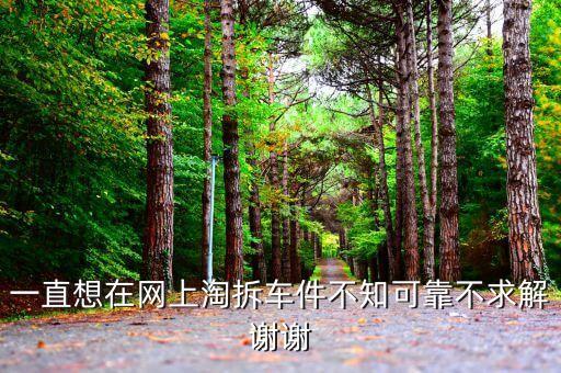 一直想在网上淘拆车件不知可靠不求解谢谢