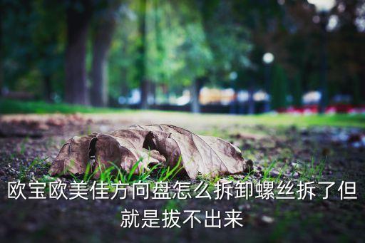 欧宝欧美佳方向盘怎么拆卸螺丝拆了但就是拔不出来