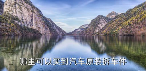 哪里可以买到汽车原装拆车件