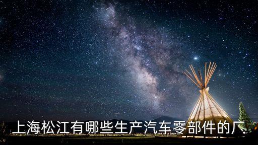 上海松江有哪些生产汽车零部件的厂
