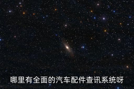 哪里有全面的汽车配件查讯系统呀