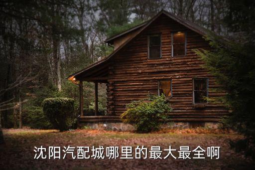 沈阳汽配城哪里的最大最全啊