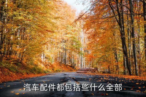 汽车配件都包括些什么全部