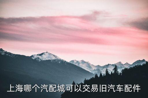 上海哪个汽配城可以交易旧汽车配件