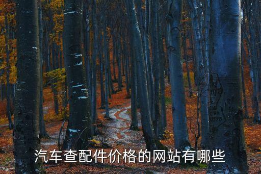 汽车查配件价格的网站有哪些