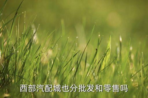 西部汽配城也分批发和零售吗
