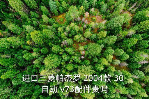 进口三菱帕杰罗 2004款 30 自动 v73配件贵吗