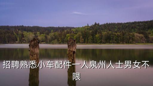 招聘熟悉小车配件一人泉州人士男女不限
