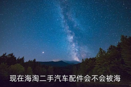 现在海淘二手汽车配件会不会被海