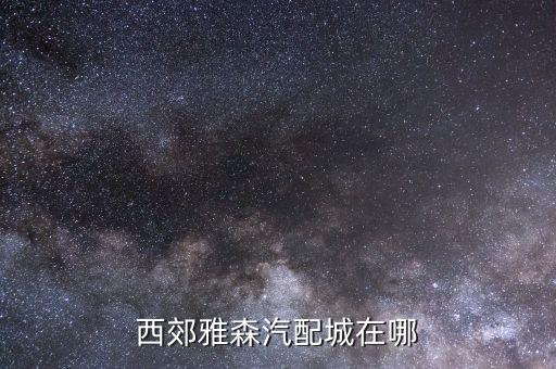 西郊雅森汽配城在哪