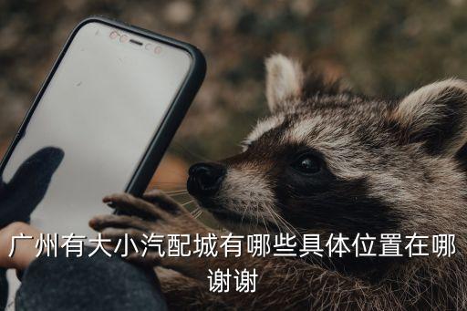 广州有大小汽配城有哪些具体位置在哪谢谢