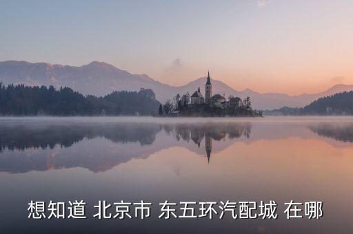 想知道 北京市 东五环汽配城 在哪