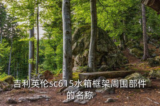 吉利英伦sc615水箱框架周围部件的名称