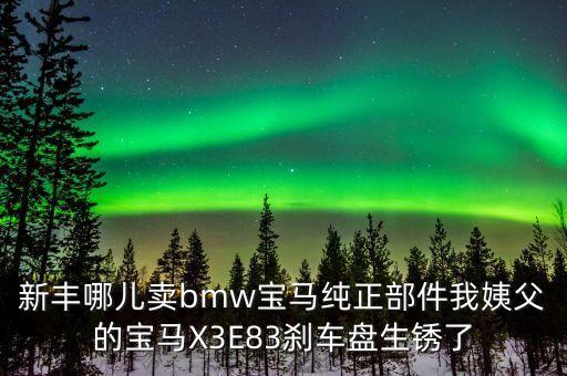南宁原装宝马汽车配件商家，新丰哪儿卖bmw宝马纯正部件我姨父的宝马X3E83刹车盘生锈了