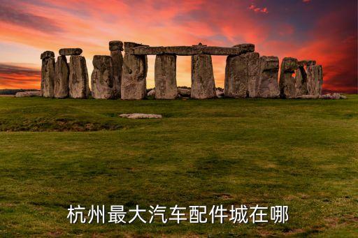 杭州最大汽车配件城在哪