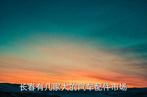 长春有几家大的汽车配件市场