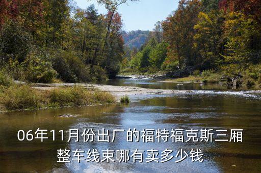 06年11月份出厂的福特福克斯三厢整车线束哪有卖多少钱