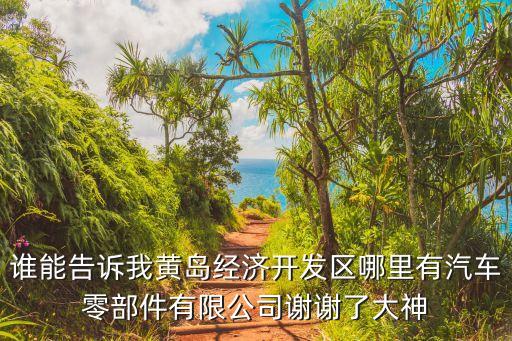 谁能告诉我黄岛经济开发区哪里有汽车零部件有限公司谢谢了大神