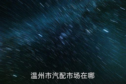 温州市汽配市场在哪