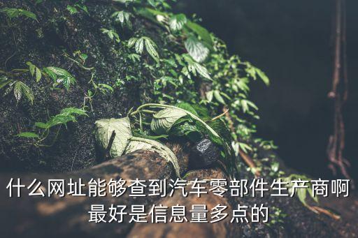 汽车配件商查询，汽配OE查询