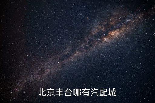 北京丰台哪有汽配城