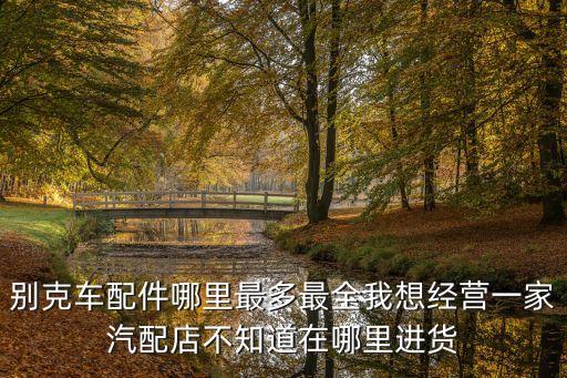 别克车配件哪里最多最全我想经营一家汽配店不知道在哪里进货