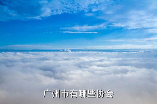 广州市有哪些协会
