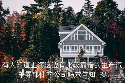 有人知道上海这边有比较靠谱的生产汽车零部件的公司吗求告知  搜