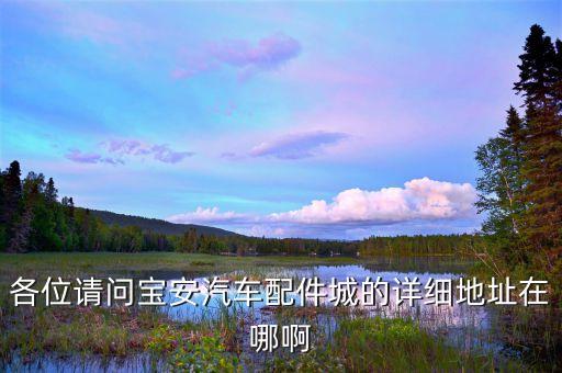 宝安汽配城 标致，各位请问宝安汽车配件城的详细地址在哪啊