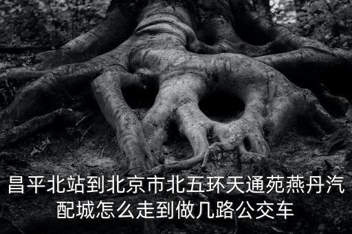 昌平北站到北京市北五环天通苑燕丹汽配城怎么走到做几路公交车