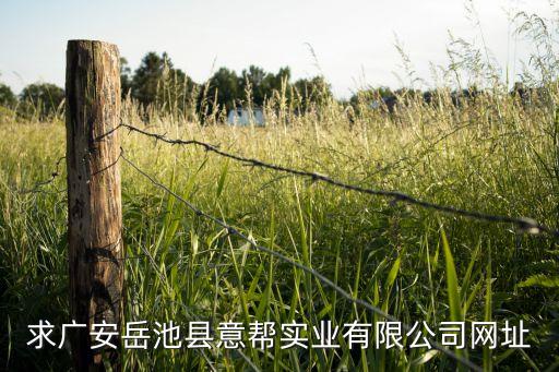 求广安岳池县意帮实业有限公司网址