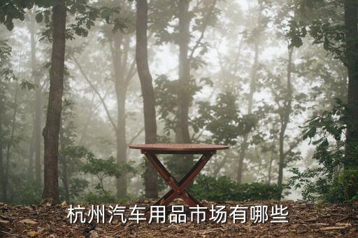 杭州汽车用品市场有哪些