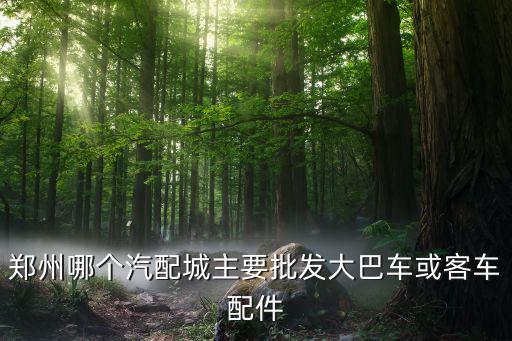 郑州哪个汽配城主要批发大巴车或客车配件
