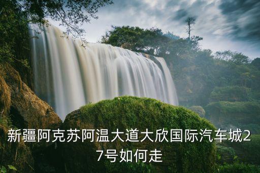新疆阿克苏阿温大道大欣国际汽车城27号如何走