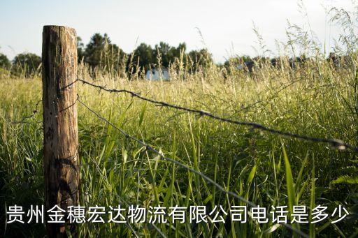 贵州金穗宏达物流有限公司电话是多少